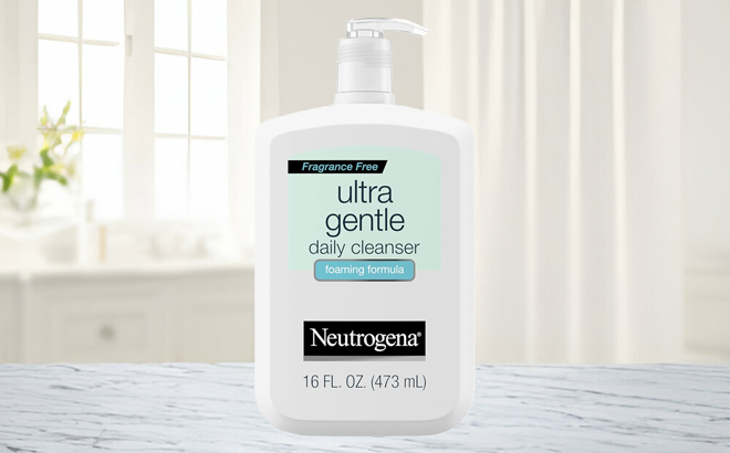 Neutrogena Ultra Gentle Daily Cleanser on a Table