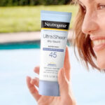 Neutrogena Ultra Sheer Dry Touch Water Resistant and Non Greasy Sunscreen Lotion with Broad Spectrum SPF 45