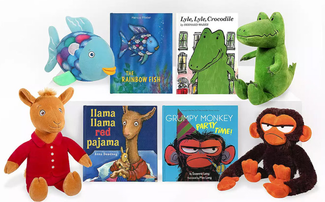 New Kohls Cares Holiday Plush Toys Books