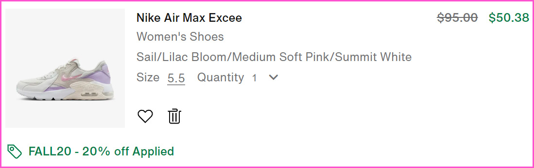 Nike Air Max Excee Womens Shoes at Checkout