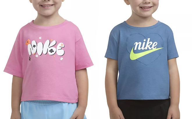 Nike Toddler Girls Nike Logo Boxy Graphic Tee