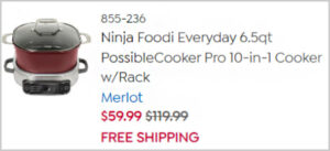 Ninja Foodi Cooker at Checkout