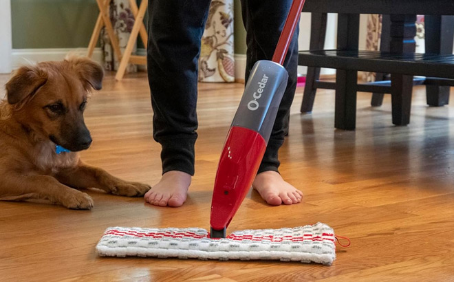 O Cedar ProMist Max Spray Mop on the Floor