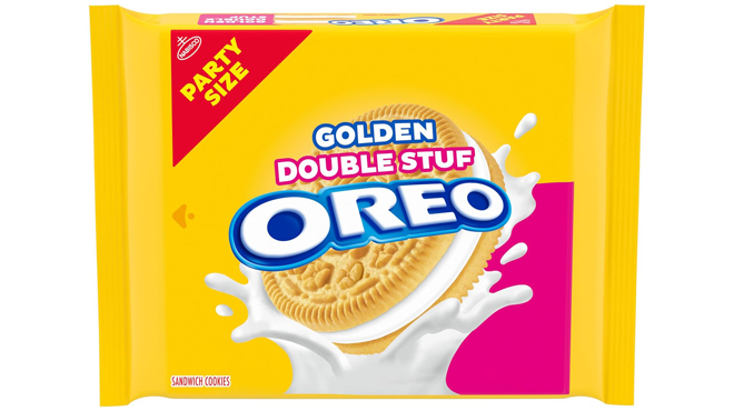 OREO Double Stuf Golden Sandwich Cookies Party Size