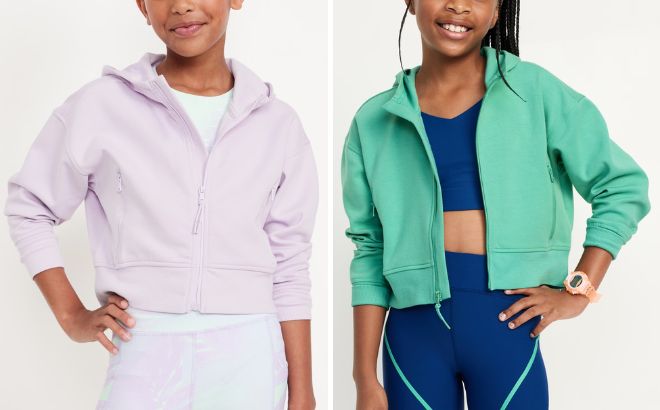 Old Navy Dynamic Fleece Zip Front Performance Hoodie