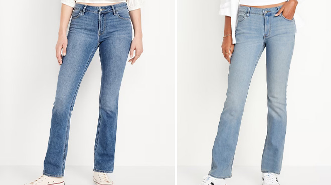 Old Navy Mid Rise Wow Boot Cut Jeans