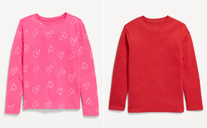 Old Navy Softest Long Sleeve T Shirts for Boys and Girls