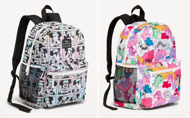 Old Navy x Disney Minnie Mouse and Squishmallows Kids Backpacks