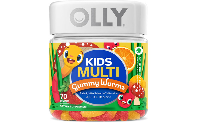 Olly Kids Multivitamin Gummy Worms 70 Count