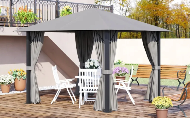 Outsunny Patio Gazebo Outdoor Canopy