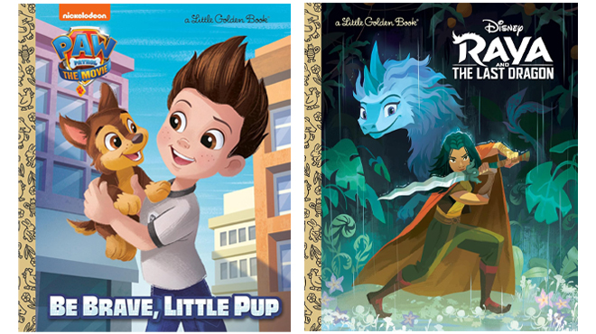 PAW Patrol Be Brave Little Pup Little Golden Book and Disney Raya and the Last Dragon Little Golden Book