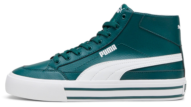 PUMA Mens Court Classic Vulc Mid Sneakers