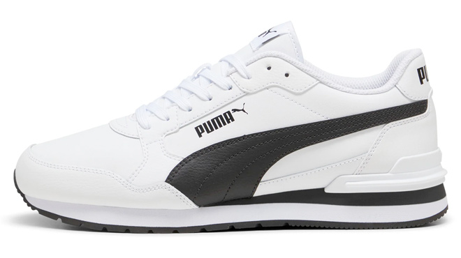 PUMA Mens St Runner V4 Leather Sneakers