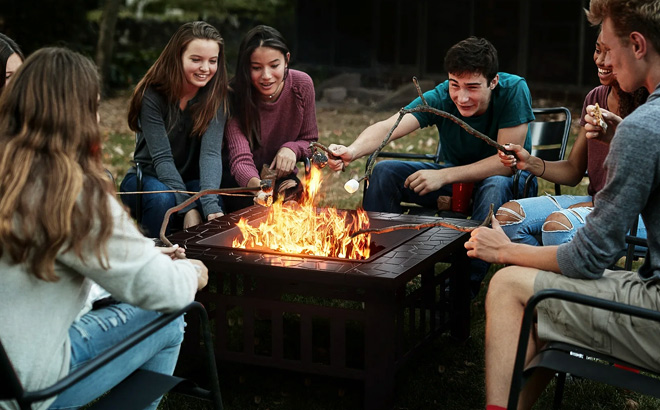 Patio Square Fire Pit Table