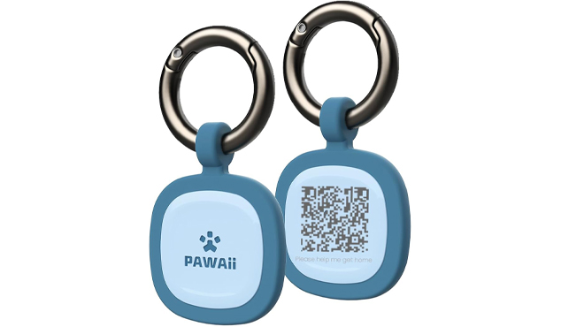 Pawaii Dog ID Tag in Deep Sea Blue Color