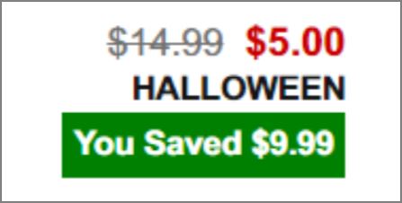 Personalized Halloween Bags checkout page