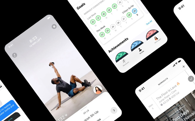 Phones with Workout Backgrounds