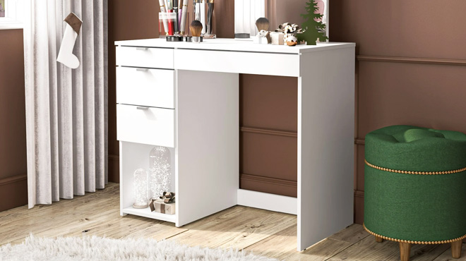 Polifurniture Joplin Modern Bedroom Vanity Table