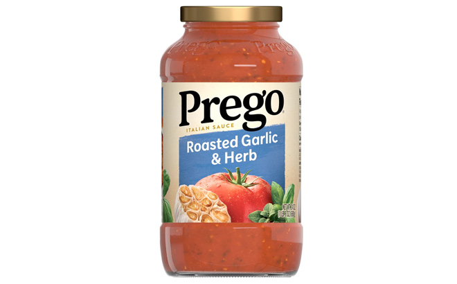 Prego Pasta Sauce Italian Tomato Sauce with Roasted Garlic Herbs