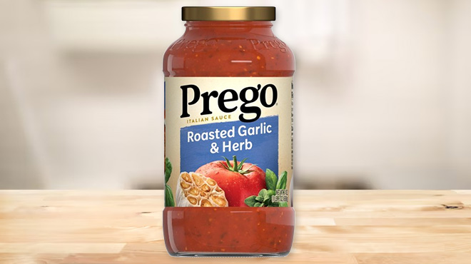 Prego Pasta Sauce with Roasted Garlic Herbs