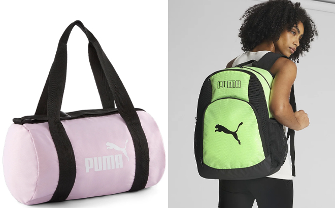 Puma Unisex Crew Crossbody Bag and Unisex Training Backpack