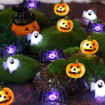 Pumpkin Bat Ghost Decor Battery Operated String Lights