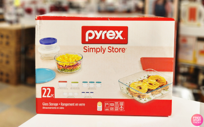 Pyrex 22 Piece Food Storage Container Set