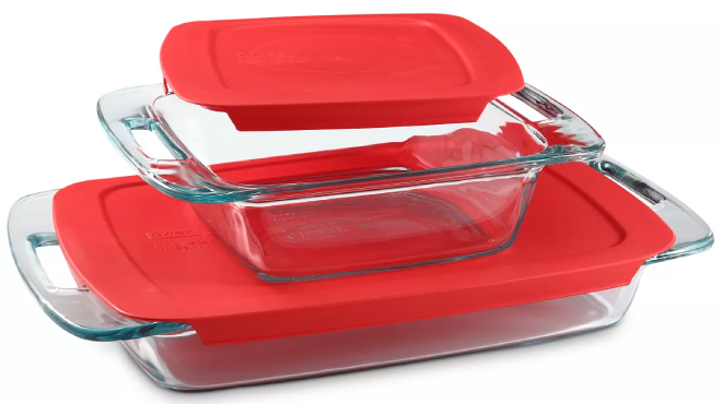 Pyrex Easy Grab Baking Dish 4 Piece Set