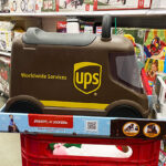 Radio Flyer UPS Delivery Truck Ride On on the Cart