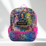 Rainbow High 5 Piece Backpack on a Table