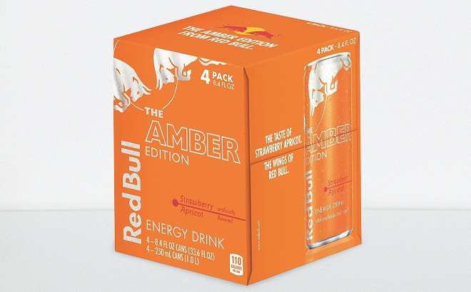 Red Bull Amber Edition Energy Drink 4 Pack