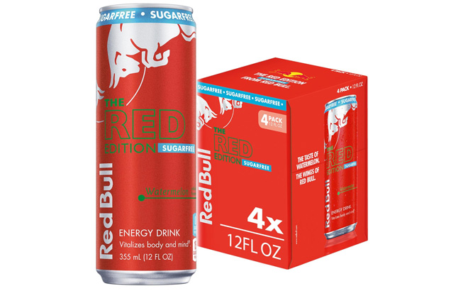 Red Bull Red Edition Sugar Free Energy Drink in Watermelon Flavor