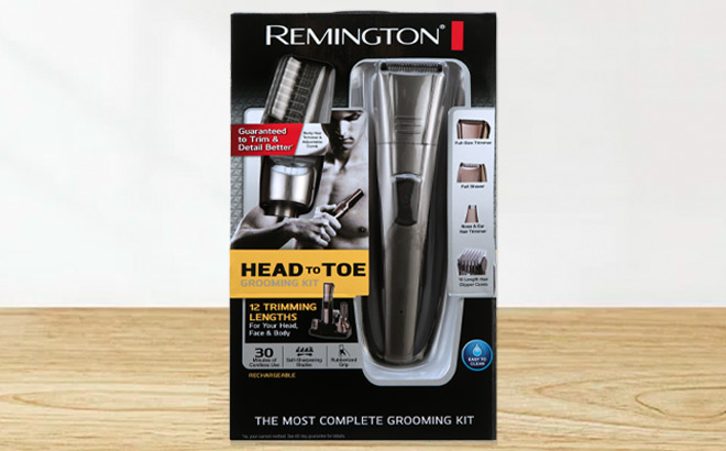 Remington Head to Toe Grooming Kit on a Table