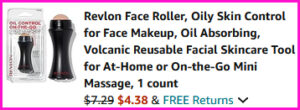 Revlon Face Roller Checkout Screen