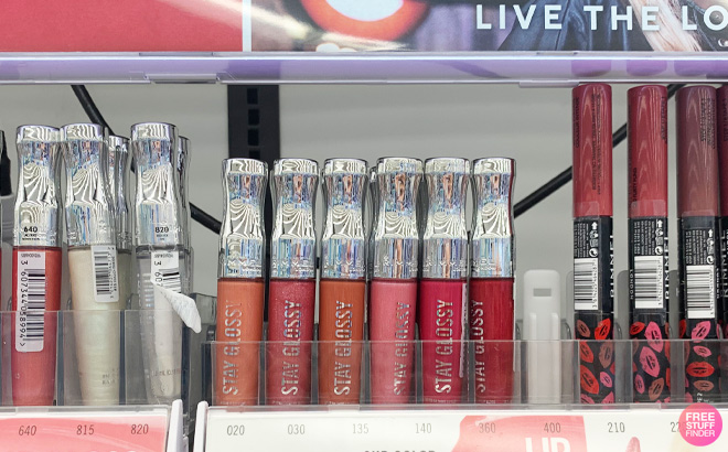 Rimmel Stay Gloss Lipgloss on Shelf