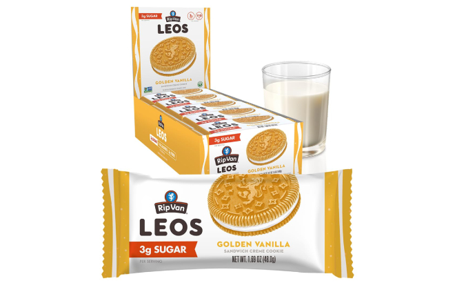 Rip Van LEOs Golden Vanilla Sandwich Cookies