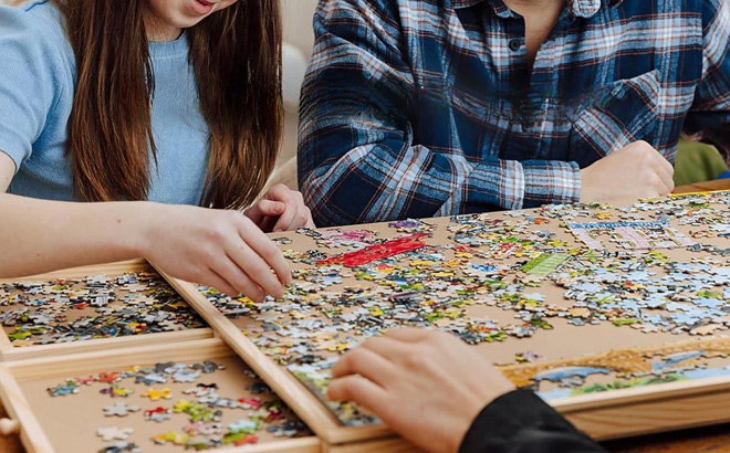 Rotating Puzzle Table