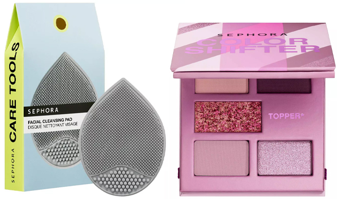 Sephora Collection Facial Cleansing Pad and Color Shifter Mini Eyeshadow Palette