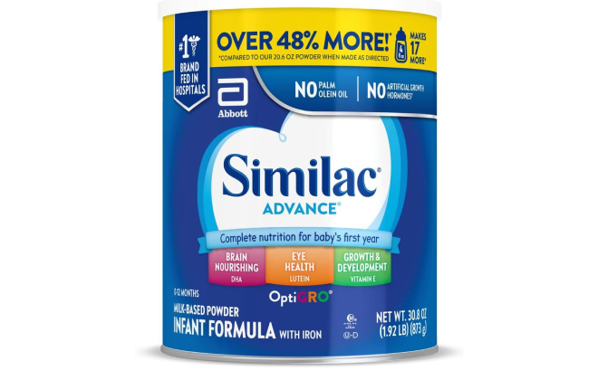 Similac Advance Infant Formula 30 8 oz Tin Can