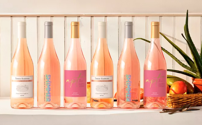 Six Bottles of Rose Wine at Swirl Wine Shop