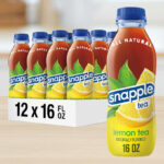 Snapple Lemon Tea 12 Pack on a Table