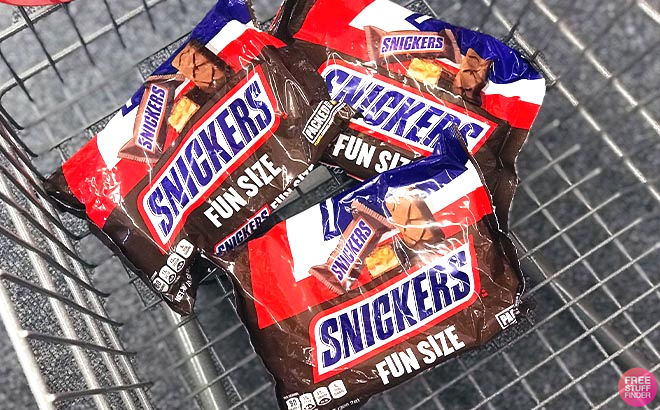 Snickers Chocolate Funs Size Bags in the Cart