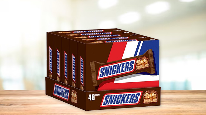 Snickers Milk Chocolate Candy Bars 48 Pack