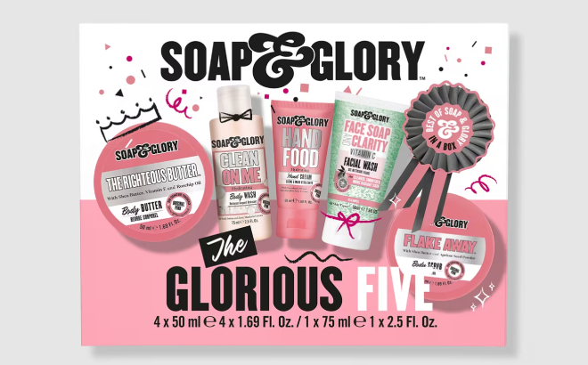 Soap Glory The Glorious Five Bath Gift Set