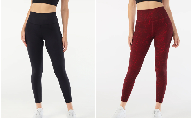 Sofia Active by Sofia Vergara Womens High Waist Studio Leggings in Two Colors