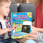 Space Rainbow Scratch Paper for Kids