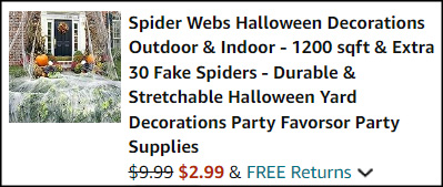 Spider Webs Halloween Decorations Checkout