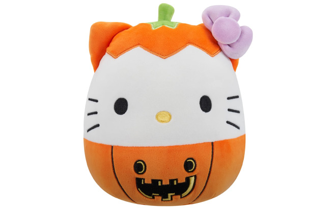 Squishmallows Official 8 inch Hello Kitty Pumpkin