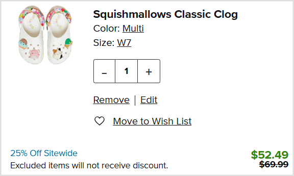 Squishmallows x Crocs Clogs Checkout