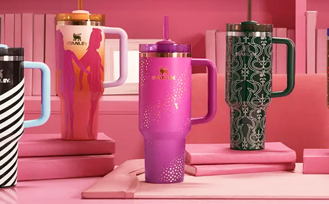 Stanley x Barbie 70s Superstar 40 Ounce Quencher Tumbler